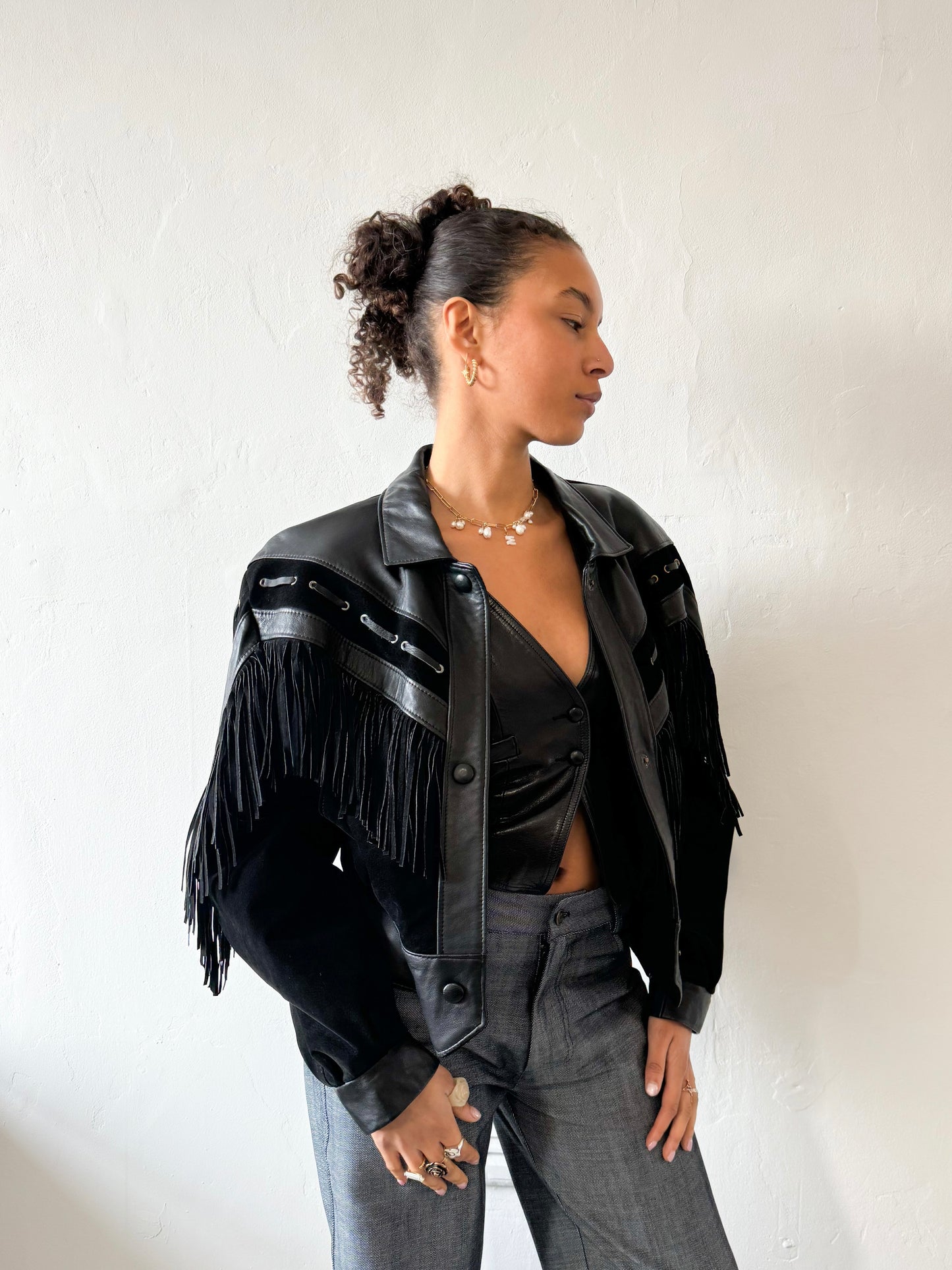 Vintage Western Leather Jacket