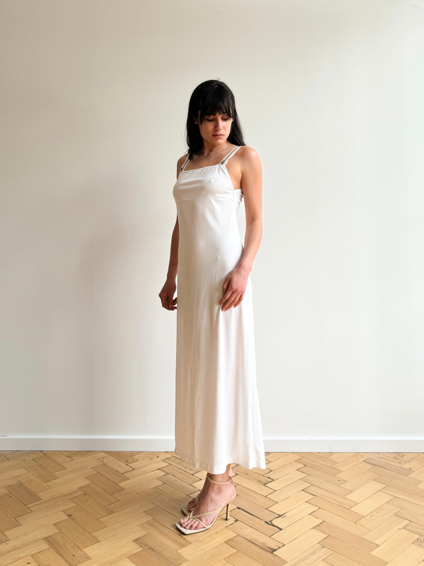 Vintage 90s Fendissime long white dress