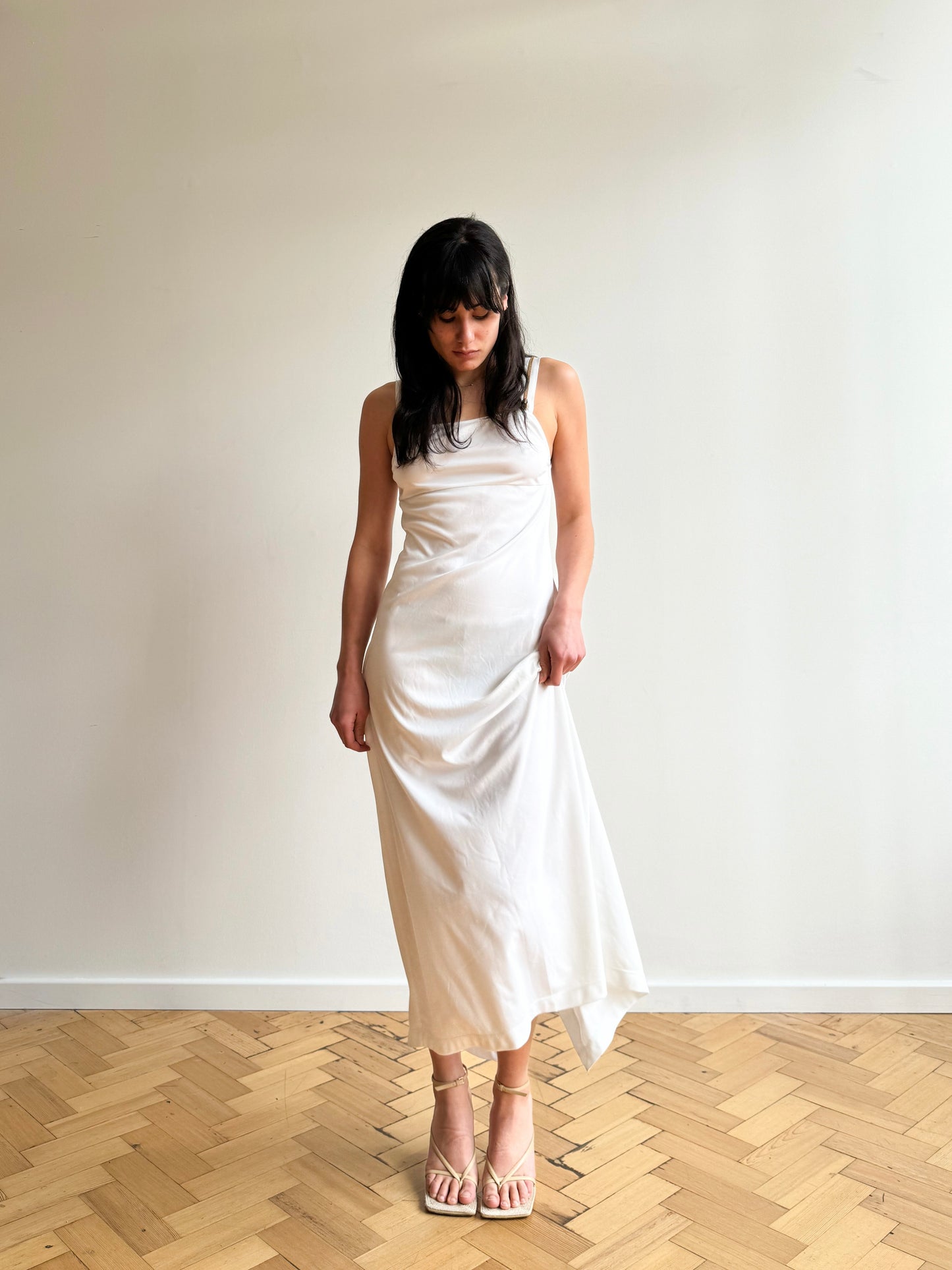 Vintage 90s Fendissime long white dress