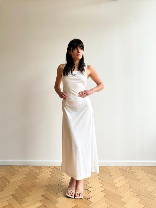 Vintage 90s Fendissime long white dress